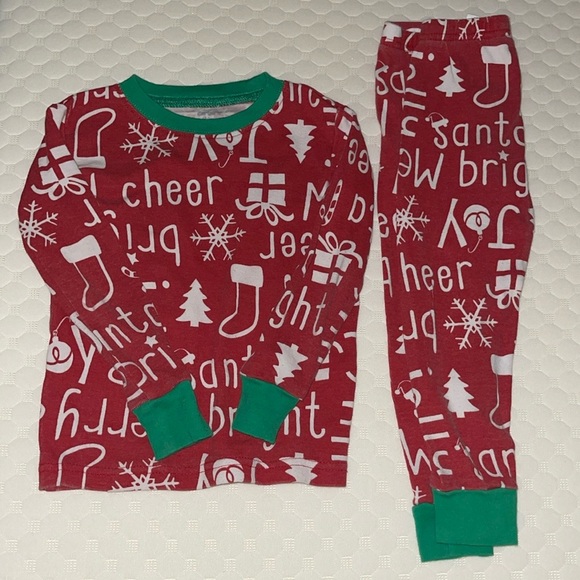 Carter’s CHRISTMAS PAJAMAS sleepwear  Two Piece Set Christmas Print 24M - Picture 13 of 14